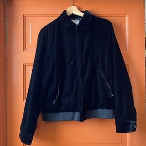 UNIQLO Ines de La Fressange velvet bomber jacket